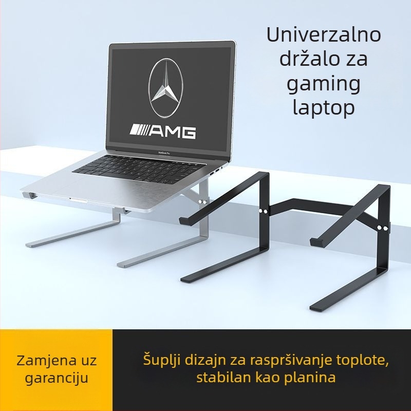 Dvostruki držač za prijenosno računalo, vertikalni gaming nosač, skriveno hlađenje, odvojiva tipkovnica, plastična konstrukcija