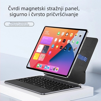 Magnetski nosač tipkovnice za tablete — Bežična Bluetooth tipkovnica, Model M19, Veličina 14, Težina 0.1, Prilagodljiv dizajn
