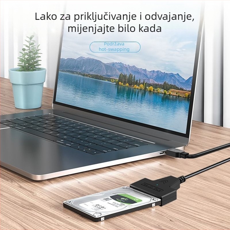 Adapter kabel SATA na USB – JMS578 čip – USB-serial port sučelje