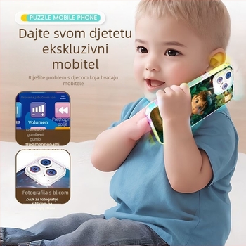 Edukativna igračka za rano učenje – priča, punjivo interaktivno učenje za djecu 0–3 godine, MP3 reprodukcija i emocionalna interakcija, plastično kućište s likom Microceratops