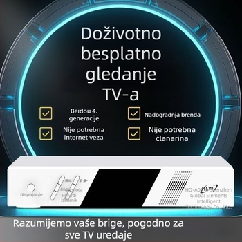 Beidou HD univerzalna TV set-top box, četvrta generacija, Wi-Fi, vanjska antena, 128MB memorije, 480p