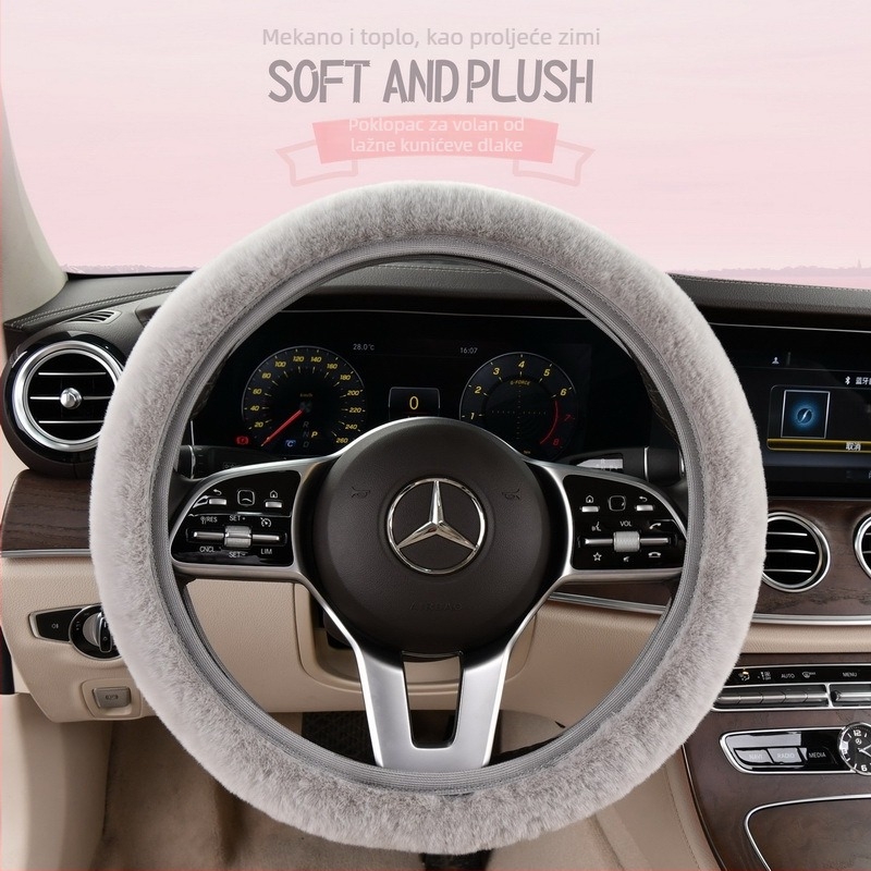 Navlaka za volan od pliša, univerzalna prilagodba, zimska upotreba, marka Jinsi