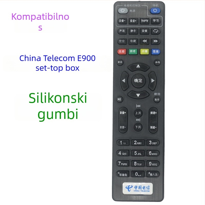 Daljinski upravljač za Skyworth E900/950 RMC-C285 mrežni set-top box (model JZ-YK-0724) Jingzhu Tianhong, domet oko 10 m