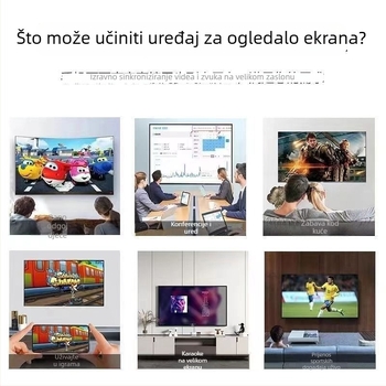 Bežični HDMI prijemnik za zrcaljenje zaslona – model w13, Haiqi procesor, 128 MB RAM, 1080p HDMI izlaz