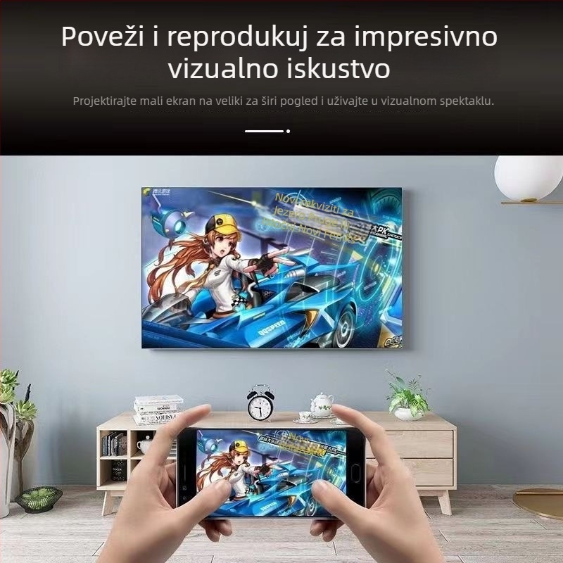 Bežični HDMI prijemnik za zrcaljenje zaslona – model w13, Haiqi procesor, 128 MB RAM, 1080p HDMI izlaz