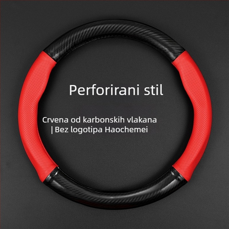 Sportska navlaka za volan, univerzalna za sve sezone, materijal od prirodnih vlakana.