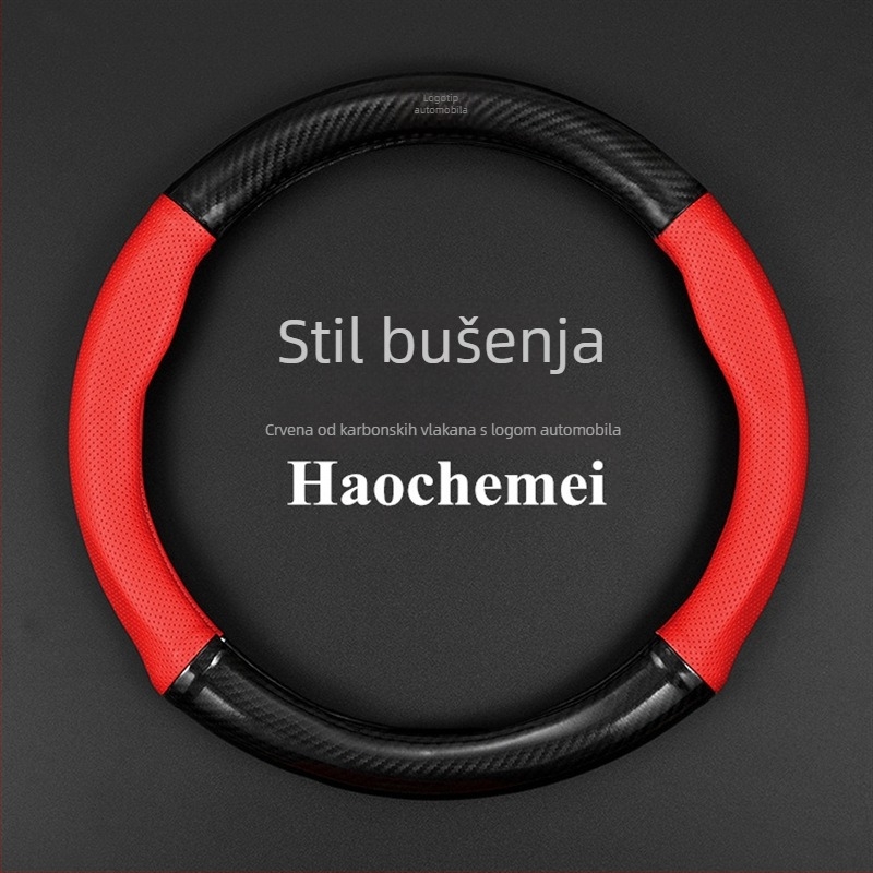 Sportska navlaka za volan, univerzalna za sve sezone, materijal od prirodnih vlakana.