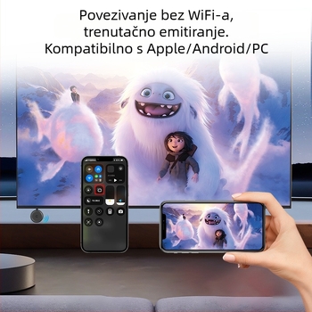 Bežični projektor za mobitele, 5G, 4K HDMI izlaz, USB priključak, model W42-F