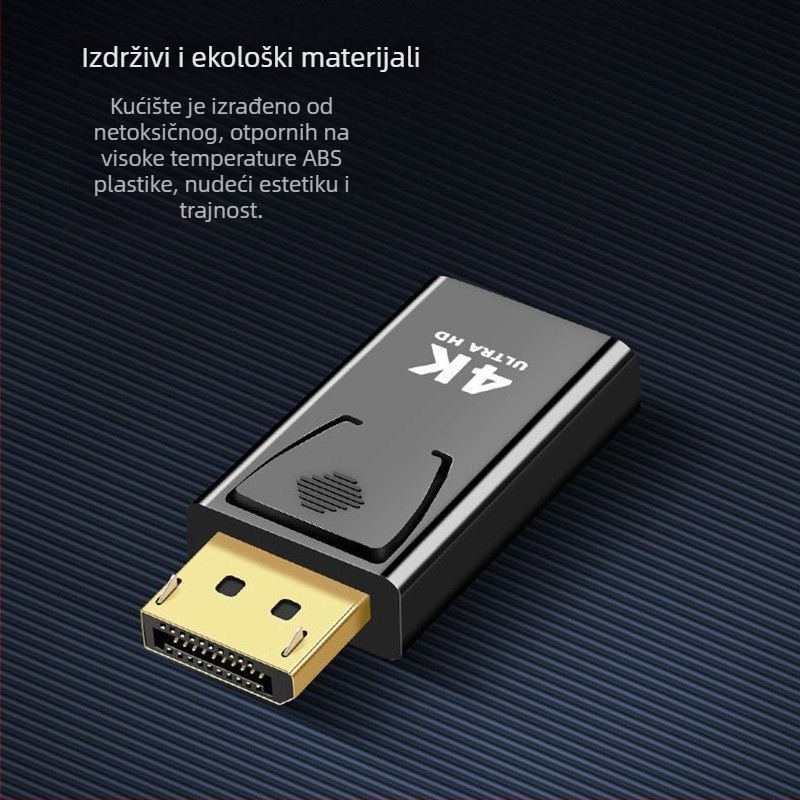 Adapter DisplayPort na HDMI, DP ulaz u HDMI izlaz, 4K UHD