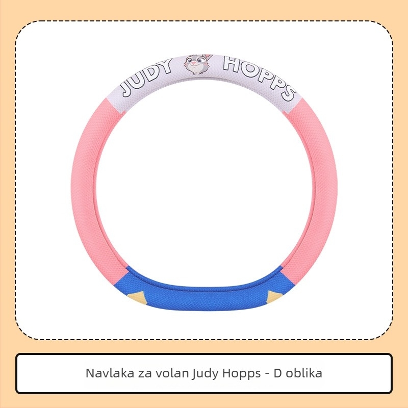 Navlaka za volan automobila – slatki dizajn lisice, univerzalna prilagodba, protuklizna, za sve sezone