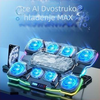 Chladična podloga za prijenosno računalo s poluvodičkim hlađenjem (Model: Q10; Marka: Ice coorel/core ice zone; Odvođenje topline: poluvodičko hlađenje)