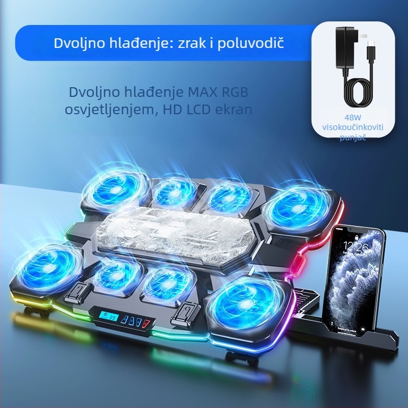 Chladična podloga za prijenosno računalo s poluvodičkim hlađenjem (Model: Q10; Marka: Ice coorel/core ice zone; Odvođenje topline: poluvodičko hlađenje)