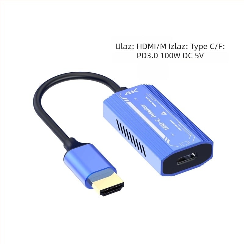 Type-C na HDMI kabel za AR naočale Vision Glass Thunderbird XREALAia2, VL171 čip, HDMI sučelje, 4K/60Hz, duljina 220×23.7×12.2 mm