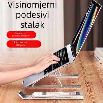 Hlađenje za prijenosno računalo s 1 ventilatorom, model Double Fork, kompatibilno s notebookom, plastična konstrukcija