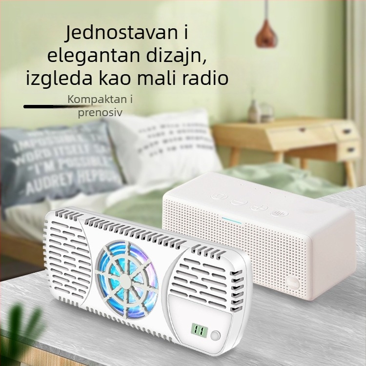 Osnovica za hlađenje prijenosnog računala s 1 ventilatorom, ABS + aluminij, hladnjak, kompatibilno s notebookom, ultrabookom, Playbookom