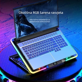Podloga za hlađenje prijenosnika s dva ventilatora, ABS