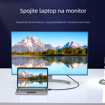 DP na VGA adapter, VGA sučelje, 1080P/60Hz, bakreno jezgro