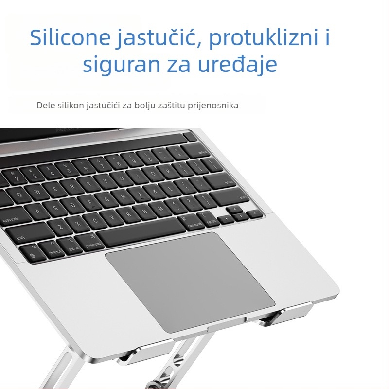 Držač za laptop od karbonskog čelika, sklopni dizajn, model B1063, težina 1,18 kg, podrška za MacBook, opća kompatibilnost