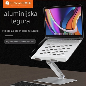 Držač za prijenosno računalo od aluminijske legure, sklopivi, podesivi ergonomski jednostrani dizajn za hlađenje, univerzalni notebook, model SE-SC34