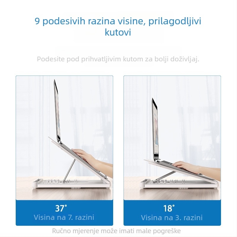 Općeniti stolni držač za laptop, telefon i tablet; materijal: inženjerska plastika + hardver; marka: I'm thinking/oimaster; kompatibilan s laptopom, mobitelom i tabletom