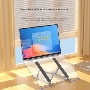 Alienware nosač za laptop, sklopivi dizajn, aluminijska legura, podesiva visina i odvodenje topline
