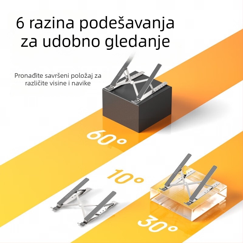 Alienware nosač za laptop, sklopivi dizajn, aluminijska legura, podesiva visina i odvodenje topline