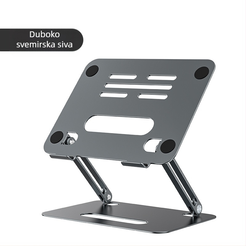 Stalak za prijenosno računalo, aluminijska legura, dizajn s podizanjem, model P43, težina 733 g