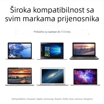 Držač za hlađenje laptopa od aluminijskog legura, sklopivi PL1, 395 g, kompatibilan s laptopima
