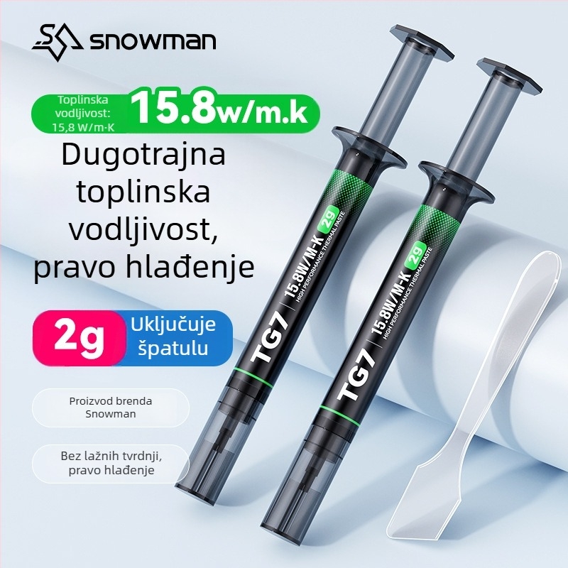 Bingman TG7 termička vodljiva silikonska pasta za hlađenje CPU-a, GPU-a i prijenosnika