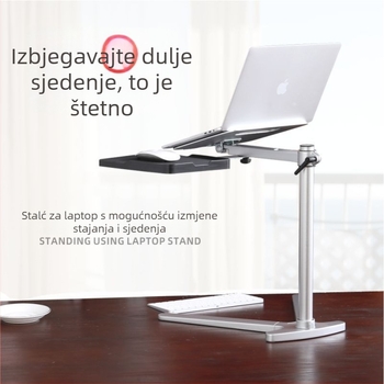 Aluminijski stalak za hlađenje prijenosnog računala, JK-V6k, sustav hlađenja, težina 2,9