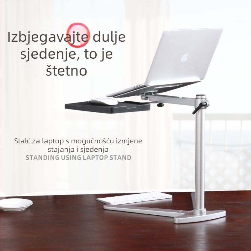 Aluminijski stalak za hlađenje prijenosnog računala, JK-V6k, sustav hlađenja, težina 2,9