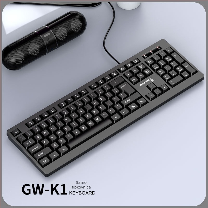 GW-T1 žični set tipkovnice i miša – USB sučelje, 1000dpi optički senzor, za kućnu i uredsku uporabu