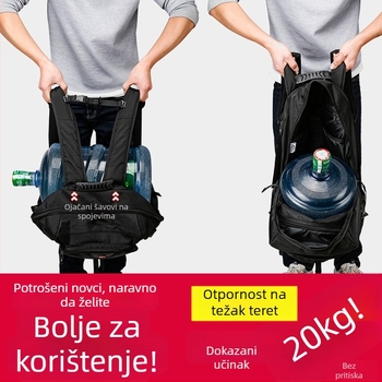 Muški putni ruksak velike kapacitete 56–75 L, vodootporan Oxford materijal, proširivi dizajn, pogodan za 16-inčni prijenosnik, naramenice sa zračnim jastučićima