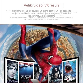 Ling Xunda VR headset druga generacija za mobilne telefone, 3D kino, gaming kontroler