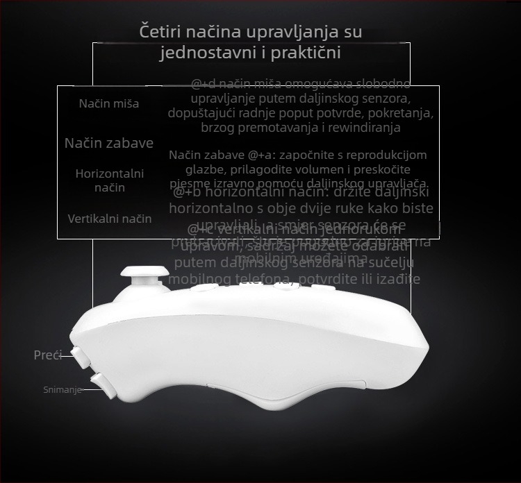 Ling Xunda VR headset druga generacija za mobilne telefone, 3D kino, gaming kontroler