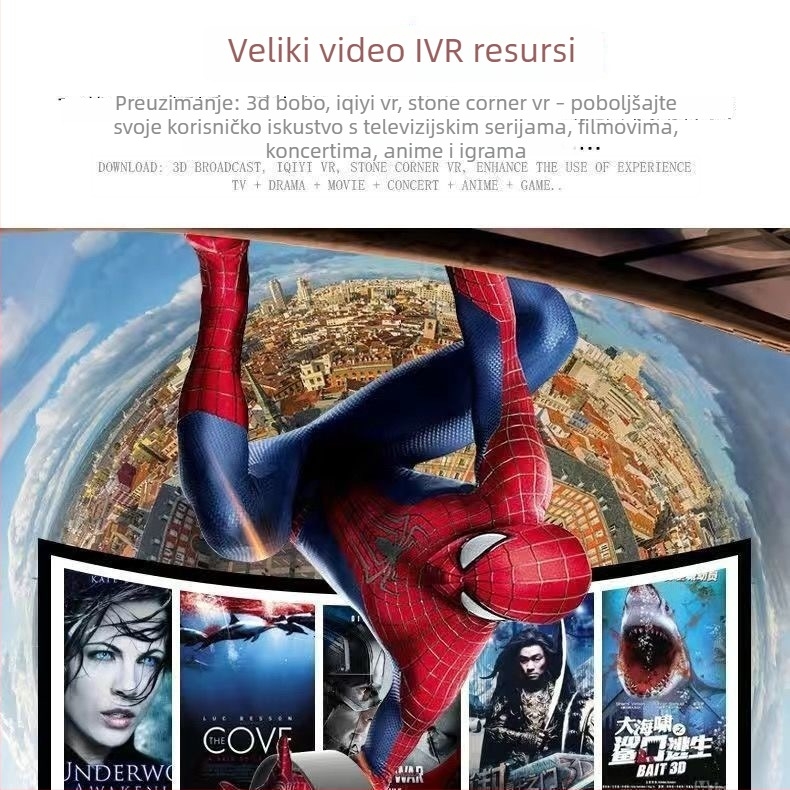 Ling Xunda VR headset druga generacija za mobilne telefone, 3D kino, gaming kontroler