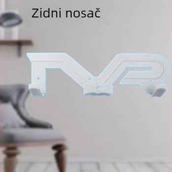 Zidni držač za Meta Quest 3 s žičanom vješalom – jednostavna ugradnja, PC+ABS, OEM obrada, otisak logotipa, 180 g, kompatibilno s PS VR2