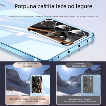 Kućište za Vivo S17 s potpunom zaštitom leće, otporno na padove, mat ledenog izgleda, vrhunski poslovni stil za muškarce i žene
