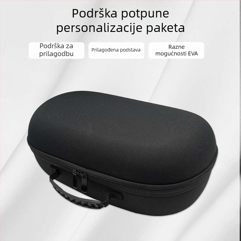 Pico4 VR futrola za pohranu - tvrdi zaštitni kovčeg, otporan na prašinu, Model FLP2543, Materijal poliester, Termotransfer tisak, Pakiranje za headset, Pakiranje 3C elektroničkih proizvoda