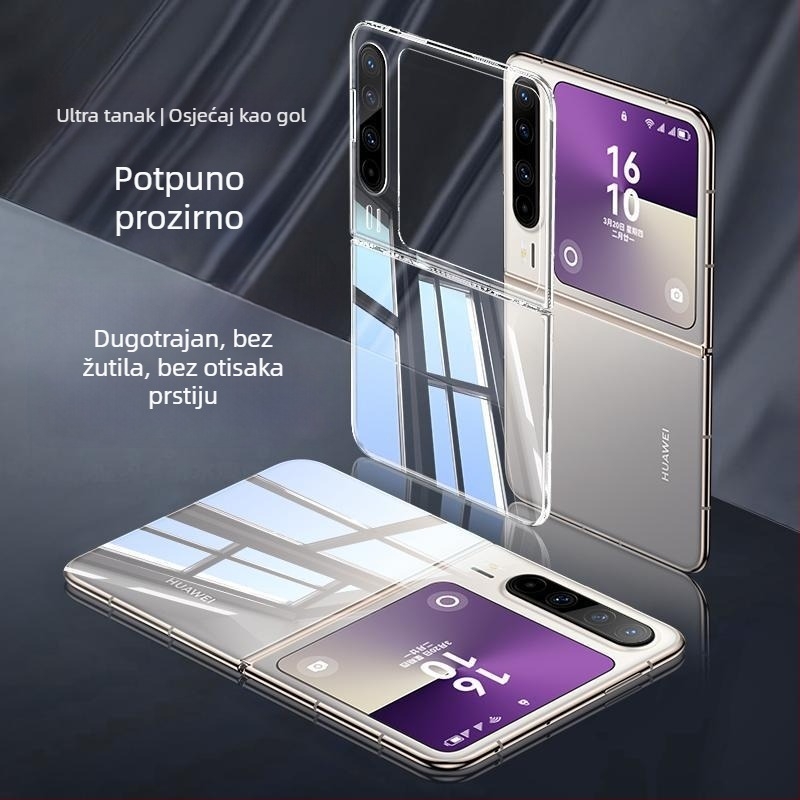 Huawei Pura X prozirna zaštitna futrola – potpuno pokrivanje, čvrsti kućište, otpornost na padove, vrhunski izgled