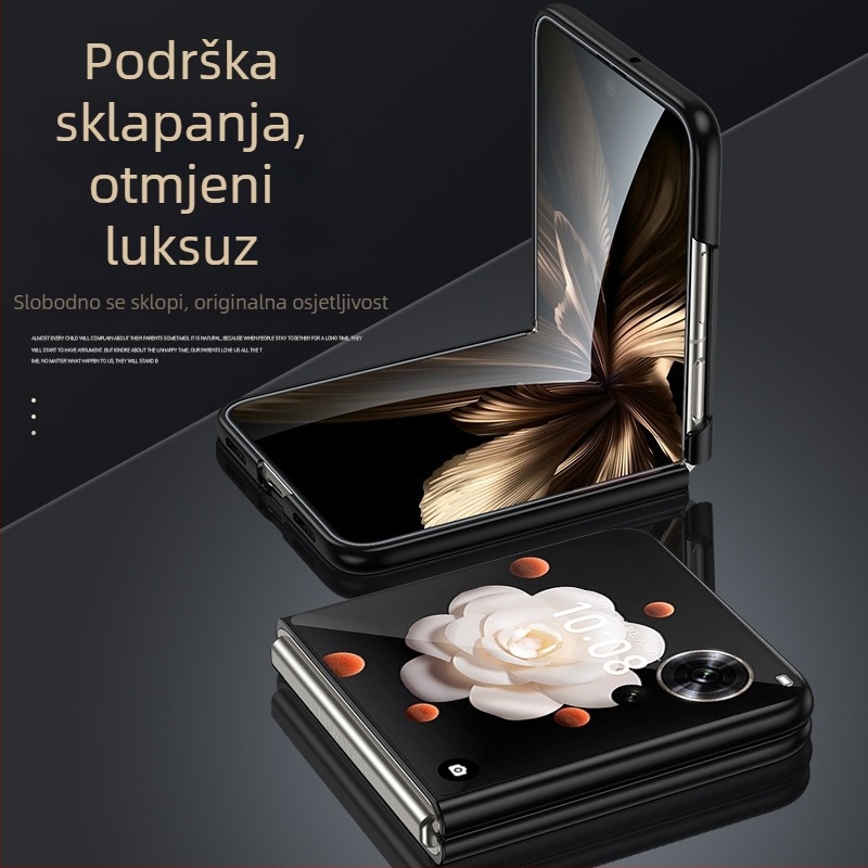 Futrola za Honor MagicVFlip s preklopnim zaslonom - Lažna koža, Mat završna obrada, Otporna na padove, Mogućnost prilagođavanja