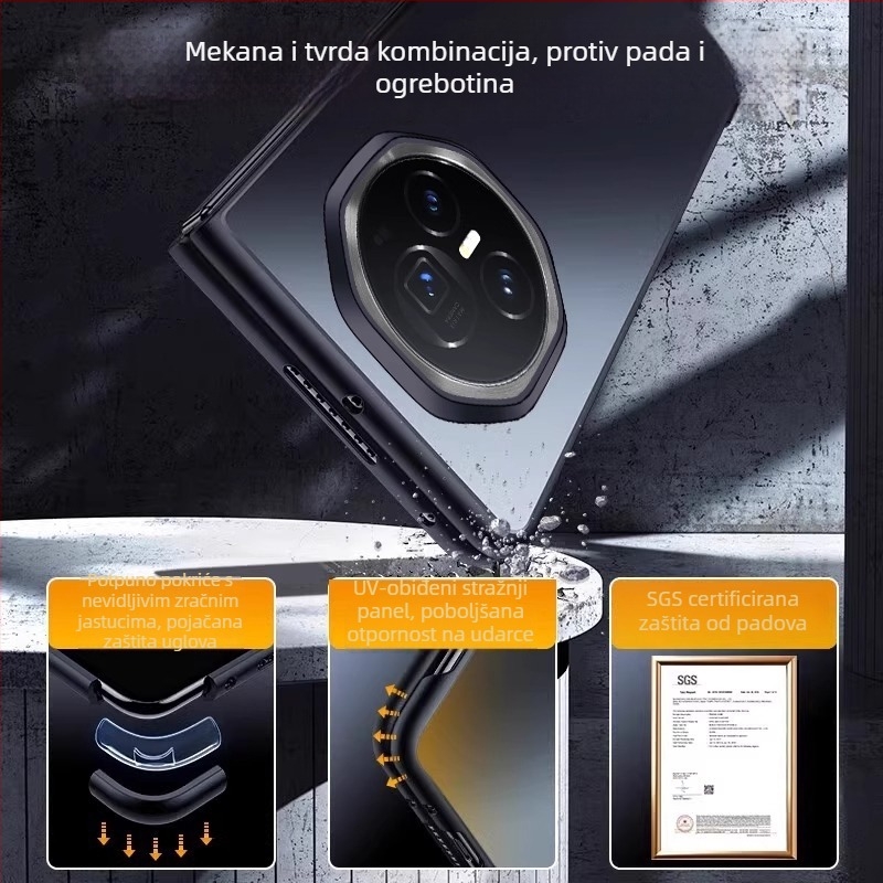 Kućište za Honor MagicV3, sveobuhvatna zaštita, TPU, mat završetak, otporno na udarce i pad, kompatibilno s HONOR