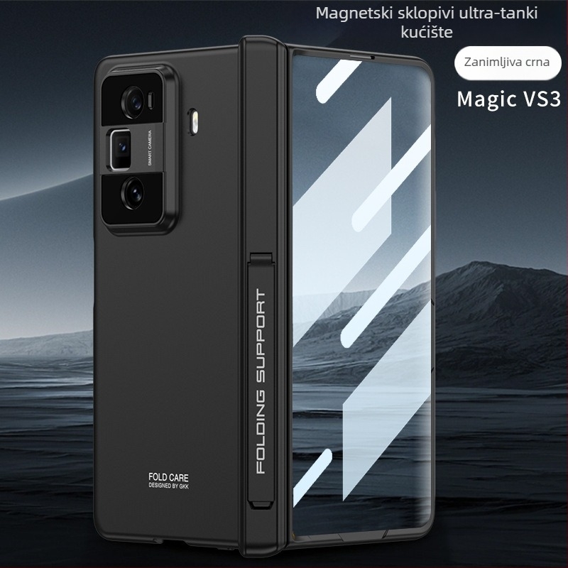 GKK futrola s šarkom za Honor MagicVS3 – mat PC, stil držača, otporna na padove, magnetsko sklopivo zaštitno kućište, potpuno pokriće