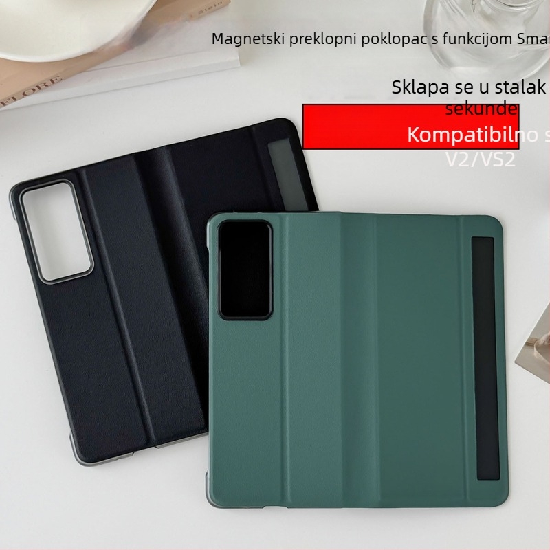 Kućište za Honor Magic V2 s pametnim prozorom i magnetskim preklopnim poklopcem, puna zaštita od pada