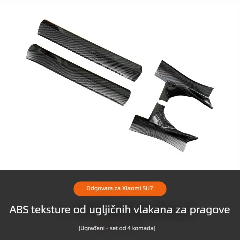 ABS prag vrata Xiaomi SU7 – prednji i stražnji pedal na vratima, otpornost na ogrebotine, otporan na habanje