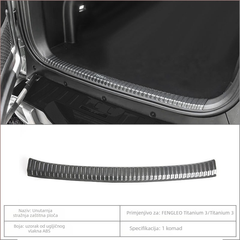 Zaštitni nadogradni set za Leopard Titanium 3 / Titaninm3: pragovi trake, pedale dobrodošlice, stražnje zaštitne naljepnice (plastika) za 25 modela