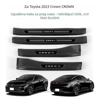 Nerezne pragove letve za vrata, pedali dobrodošlice i stražnji zaštitni panel prtljažnika za Toyota Crown (23. generacija)