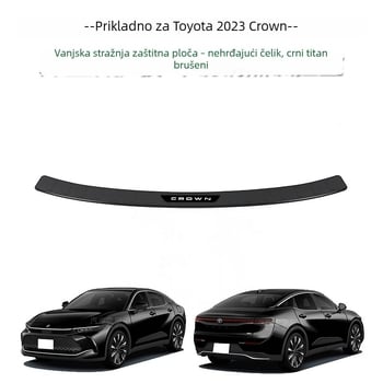 Nerezne pragove letve za vrata, pedali dobrodošlice i stražnji zaštitni panel prtljažnika za Toyota Crown (23. generacija)