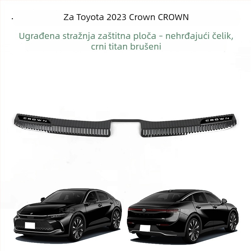 Nerezne pragove letve za vrata, pedali dobrodošlice i stražnji zaštitni panel prtljažnika za Toyota Crown (23. generacija)