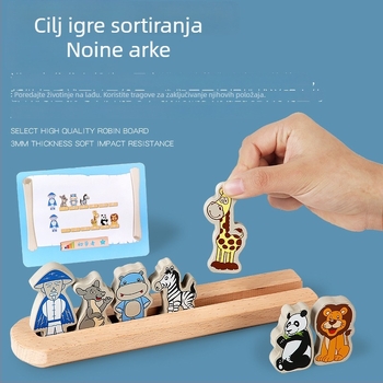 Drvene građevne blokove Noina Arka za djecu 0–3 godine – kognitivni razvoj